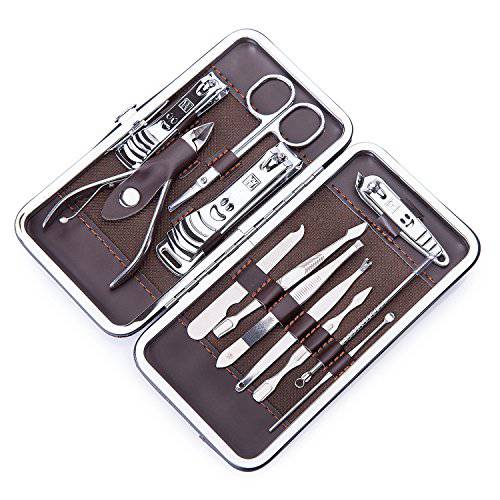 Corewill Nail Clippers Kit, Personal Manicure and Pedicure Set for Travel and Grooming 12 in 1