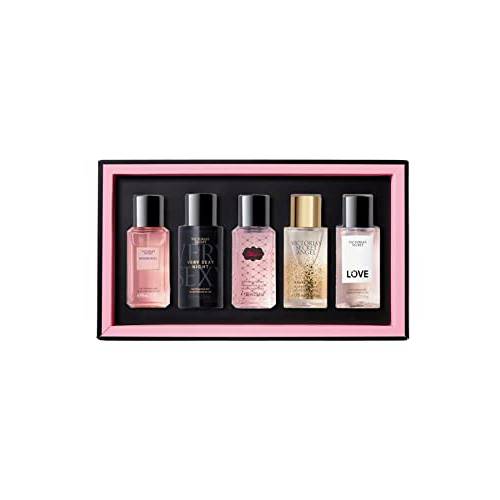 Victoria’s Secret Fragrance Mist 5-Piece Giftset - Bombshell, Very Sexy Night, Tease, Angel Gold & Love | Travel Size - 2.5 Fl Oz each