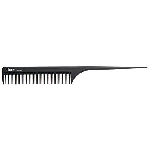 Diane Dbc010 Carbon Rat Tail Comb, Black, 8 Inch