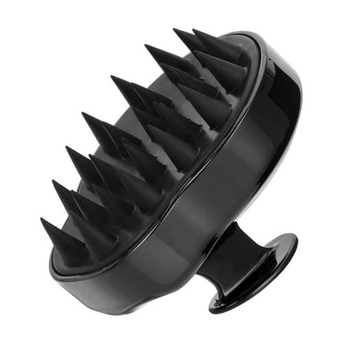 SetSail Hair Scalp Massager Shampoo Brush, Soft Silicone Hair Scalp Scrubber with Ergonomic Handle, Dry and Wet Hair Scalp Brush for Hair Growth, Dandruff Removal, Relax, Blood Circulation, Black