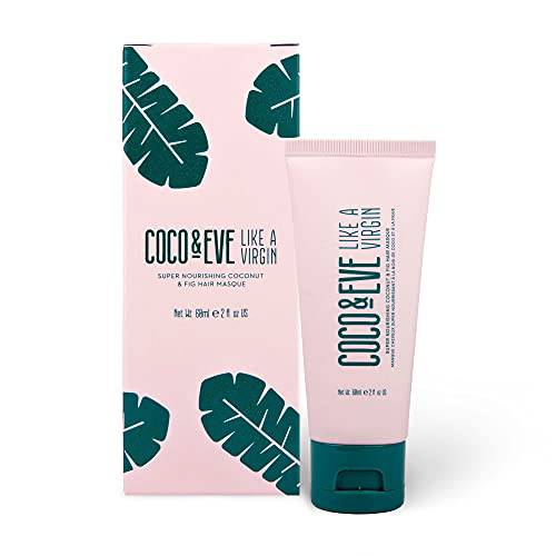 Coco & Eve Like a Virgin Travel Hair Masque - Super Nourishing Coconut & Fig Hair Mask for Dry Damaged hair | Deep Conditioning Mask Hair Treatment with Shea Butter & Argan Oil (2 fl oz)