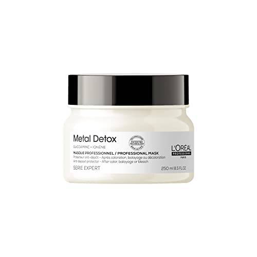 L’Oreal Professionnel Metal Detox Hair Mask | Deep Conditioner & Treatment | Prolongs Hair Color, Prevents Damage & Adds Softness | For Dry, Damaged & All Hair Types | Sulfate-Free