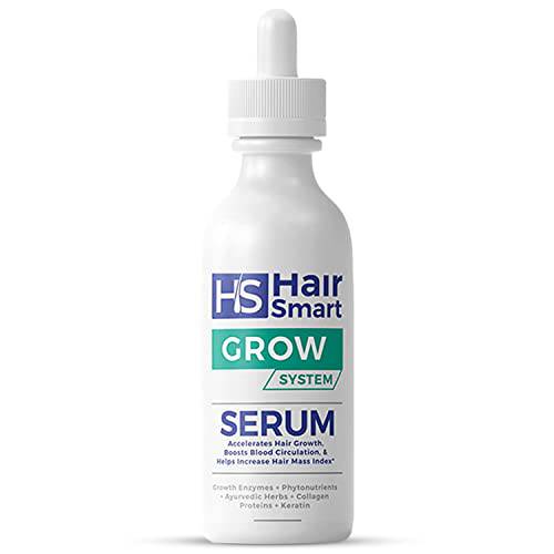 HairSmart - Hair Growth Serum for Thinning Hair with Ayurvedic Herbs, Keratin. Treatment for Accelerating Hair Growth, Rejuvenating hair and Strengthening Roots. For Men and Women (3.33 oz)
