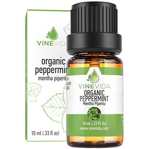 VINEVIDA Peppermint Essential Oil for Hair Growth (10 ml) Pure, Ideal for Aromatherapy, Scalp, and Skin Nourishment