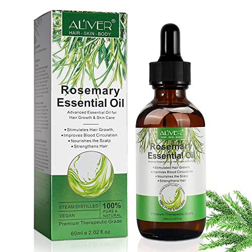 Bestniffes Rosemary Essential Oil for Hair Growth & Skin Care,Nourishment Scalp, Stimulates Hair Growth,Rid of Itchy and Dry Scalp, for Men Women (1 pcs)