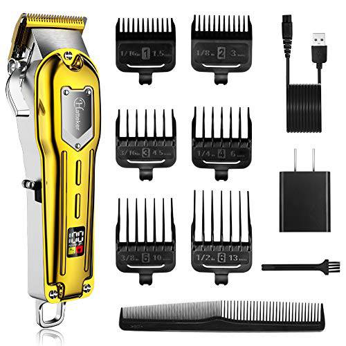 Hatteker Mens Hair Clippers Professional Cordless Hair Beard Trimmer Haircut Grooming Kit Rechargeable
