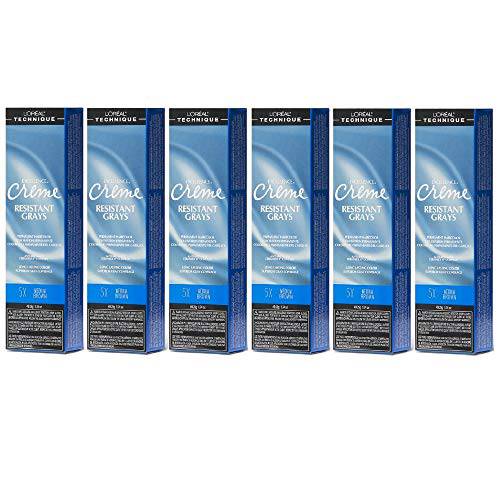 L’Oreal Excellence Creme 5X Medium Brown Gray Resistant Color HC-06231 (6 Pack)