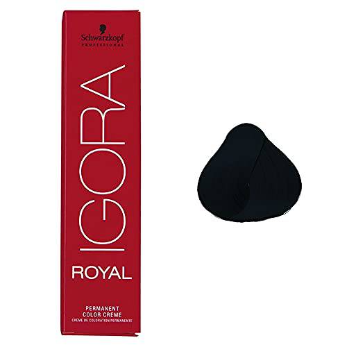 Schwarzkopf Professional Igora Royal Permanent Hair Color, 1-1, Blue Black, 60 Gram