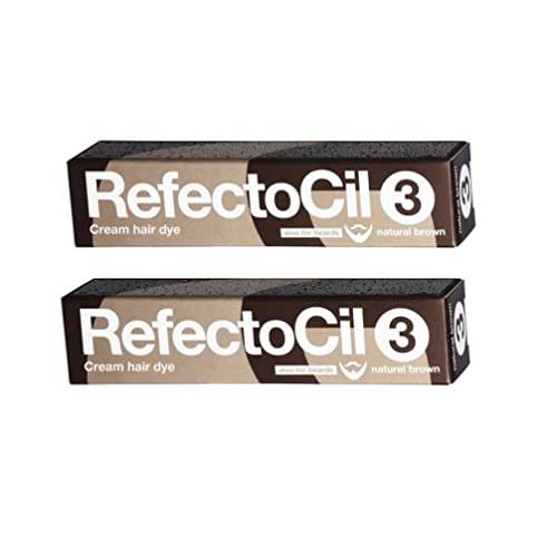 Refectocil Twin Pack Cream Hair Dye, 15ml (Natural Brown 2-Pack)