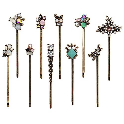 10Pcs Hair Clips Retro Hair Pins for Women Hairpins for Women Ladies and Girls Headwear Styling Tools Hair Accessories (10 Count (Pack of 1))