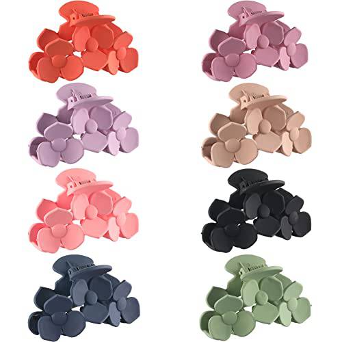 She’s hui 8 Pcs Hair Clips for Women Cut Non Slip Jaw Clips for Thick Hair Strong Hold Claw Clips for Long Hair,Trendy Accessories Womens Hair Clips