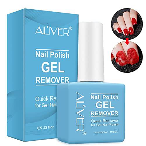 Gel Nail Polish Remover, Professional Remove Gel Nail Polish, Gel Polish Remover for Nails, No Need for Foil, Quick & Easy Polish Remover In 2-3 Minutes, No Need Soaking Or Wrapping-15ml