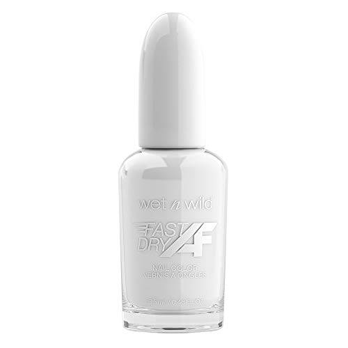 Wet n Wild Fast Dry AF Nail Polish Color, White Lovey Dove-y | Quick Drying - 40 Seconds | Long Lasting - 5 Days, Shine