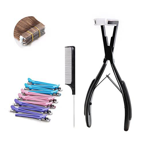 Tape in Hair Extensions Plier Flat Surface Tape Extensions Human Hair Sealing Pliers Professional Hair Extension Tool Kit