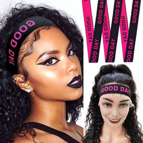 Elastic Bands for Wig 4Pcs Wig Band Adjustable Lace Melting Band for Wig Edge Wrap to Lay Edges Non Slip Thick Comfortable Durable Wig accessories for Lace Frontal Melt