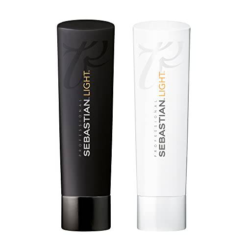 Sebastian Professional Light Weightless Shine Shampoo & Conditioner | For Fine Hair | Adds Body & Lift | 8.4 fl oz, BUNDLE*