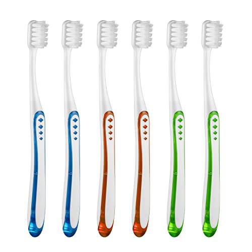 Frekare Extra Soft Toothbrushes for Adults, with 10000 Micro Nano Bristles, for Sensitive Teeth and Gum Recession (Compact Head, 6 Count)