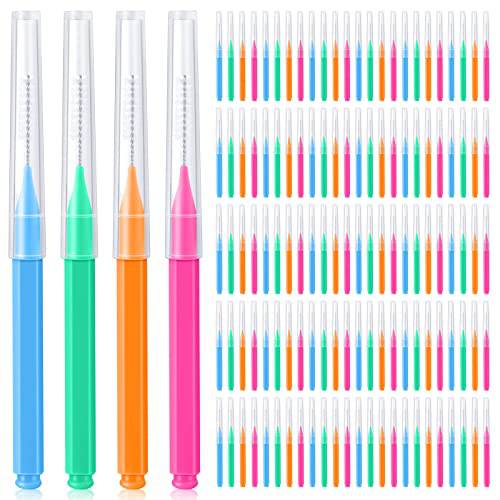 DGDFLDGC 120 Pcs Interdental Brushes for Cleaner Dental Tools, Braces Kit Braces Toothbrush Braces Care Tooth Cleaning Tool, Tooth Flossing Head Oral Dental Hygiene Brush