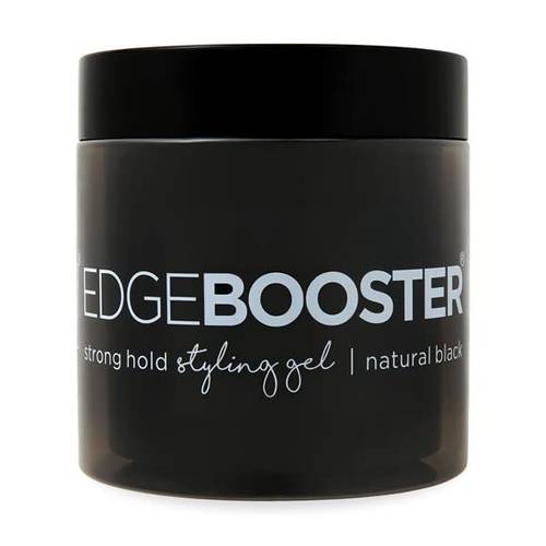 Style Factor Edge Booster HIDEOUT Styling Gel 16.9 Oz | Darkens Gray Hair with Strong Hold and High Shine (Natural Black), 16.9 Fl Oz (Pack of 1)