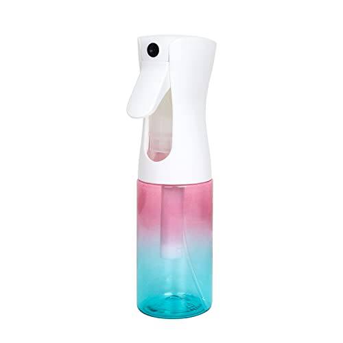 Continuous Spray Bottle for Hair & Plants, Empty Spray Bottle, 360 Degree All Angle Ultra Fine Mist Spray Bottle, Hair Spray Bottle Mist Sprayer, Fine Plant Mist Spray Bottle for Cleaning, Misting & Skin Care. (6 oz, gradient rainbow)