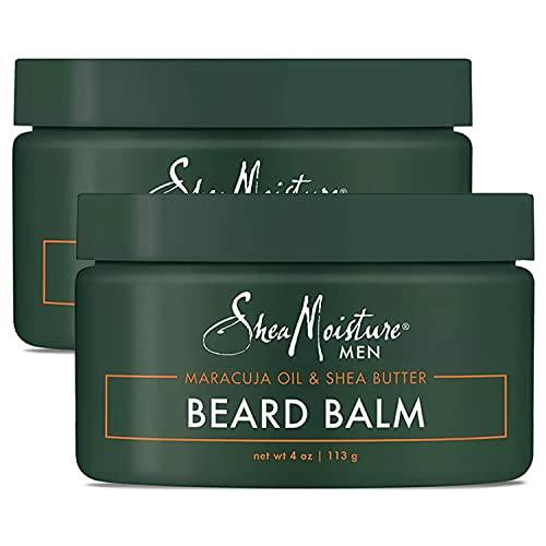 SheaMoisture Mens Skin Care, Beard Balm with Natural Ingredients, Shea Butter and Maracuja Oil to Shape, Smooth & Define Flawless Beard & Facial Hair (2 Pack – 4 Oz Ea)