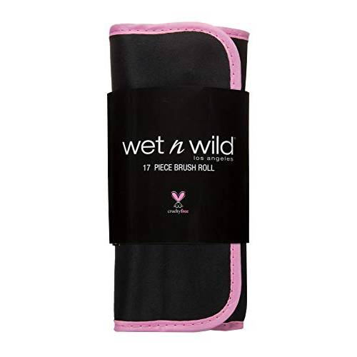 Makeup Brush Set By Wet n Wild Brush Roll 17 Piece Collection