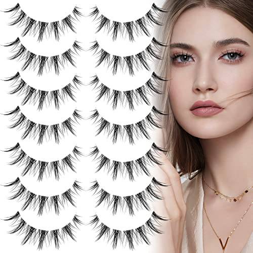 Cluster Lashes 98 Wisps Manga Lashes Natural Look 3D Curl DIY Individual Lashes Eyelashes Pack Featherlight False Lashes Look Like Extension by ALICE
