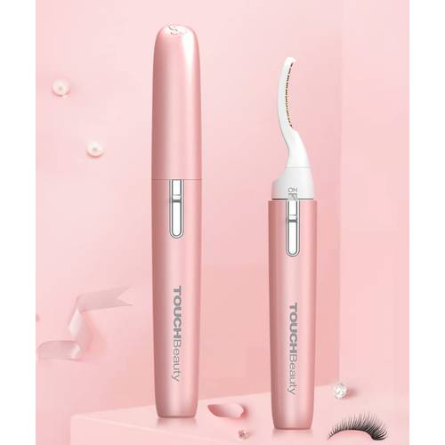 TOUCHBeauty Heated Eyelash Curler with Heating Lashes Curl Comb, Painless Quick Natural Curling Battery Powered TB-2052
