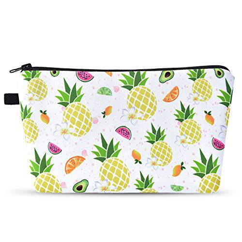 Cosmetic Bag for Girls - Pineapple Makeup Bag Water-resistant Vanity Toiletry Bag Pouch Beauty Cosmetic Travel Organizer Gift Gadget Pencil Case
