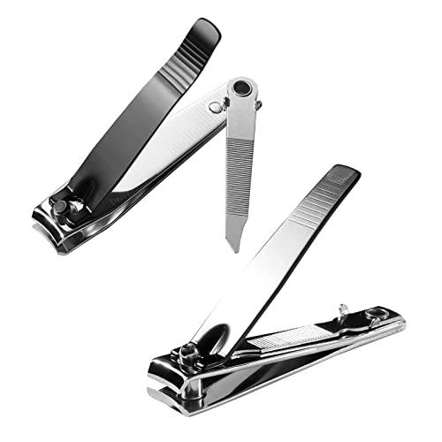 Multifunctional Nail Clippers Set(2PCS,One Big & One Small) which can Cut & Pick Dirt, Sharp,Durable & High Quality Nail Cutter by LANTINHUGO