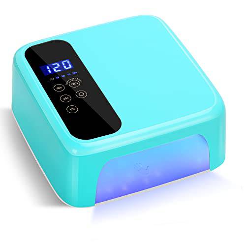 Cordless UV LED Nail Lamp – XttnBM 72W Professional Nail Dryer with Touch Screen, 36 UV/LED Beads, 15600mAh Rechargeable Battery, 4 Timers, Auto Sensor, Portable Gel UV LED Curing Light Lamp for Nails