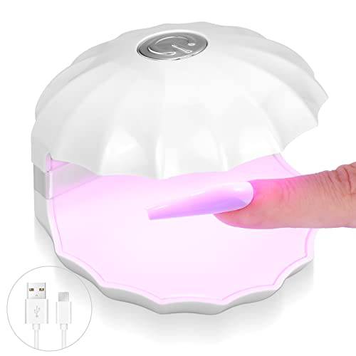 SAVILAND 18W Mini Nail LED Lamp, Rechargeable Portable USB Quickly Nail Dryer Mini U V LED Light for Nails ,LED Lamp for Gel Nails for Travel Manicure Home DIY