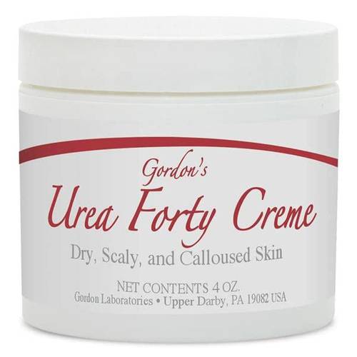 Gordon’s Urea 40 Percent Foot Cream 4oz - Callus Remover - Moisturizes & Rehydrates Thick, Cracked, Rough, Dead & Dry Skin - For Feet, Elbows and Hands - Proudly Made in USA