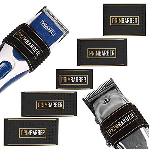 Professional Barber Clipper Bands 5 pcs, Non Slip Barber Clipper Bands, Heat Resistance Barber Sleeve for Hair Clipper, Barber Hair Clipper Holder Tools (Blue)
