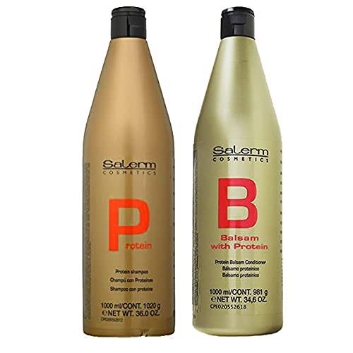 Salerm Protein Shampoo and Balsamo Conditioner Combo Set