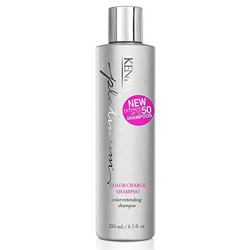 Kenra Platinum Color Charge Shampoo | Color Extending | Recharges Hair Color Up To 50 Washes | Locks Color Pigments | Maximum Color Retention | All Hair Types & Colors | 8.5 fl. Oz