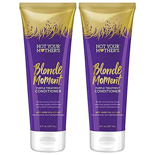 Not Your Mother’s Blonde Moment Conditioner (2-Pack) - 8 fl oz - Purple Conditioner for Blondes - Reduces Brass and Richly Moisturizes Hair