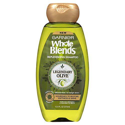 Garnier Whole Blends Shampoo Olive Oil 12.5 Ounce (370ml) (3 Pack)