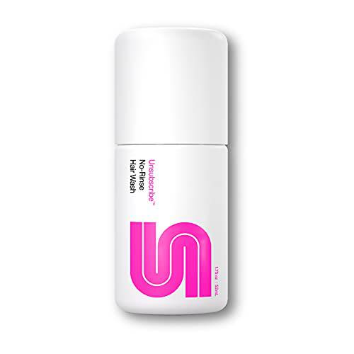 Unsubscribe No Rinse Foaming Dry Shampoo Alternative | Clean & Fresh Scent for All Hair Types, Straight, Curly, Coily, and Dreads | 1.75 Ounces (1-Pack)