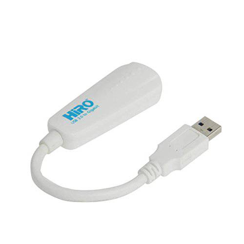 HiRO H50315 USB 3.0 to 기가비트 랜포트 랜 10 100 1000 Mbps 휴대용 네트워크 변환기 윈도우 10 8.1 8 32-bit 64-bit Plug n Play Native 드라이버 논 Installation Needed 윈도우 7 호환가능한