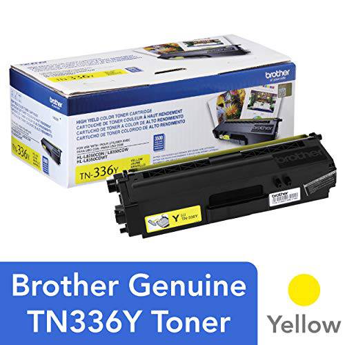 Brother TN-336Y DCP-L8400 L8450 HL-L8250 L8350 MFC-L8600 L8650 L8850 토너,잉크토너,프린트잉크,잉크 카트리지 (Yellow) in 리테일 포장, 패키징
