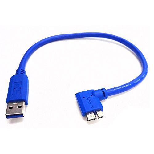 zdyCGTime 30cm USB 3.0 A Male Plug to 미니 B Male 10pin 90 도 직각 숏 케이블