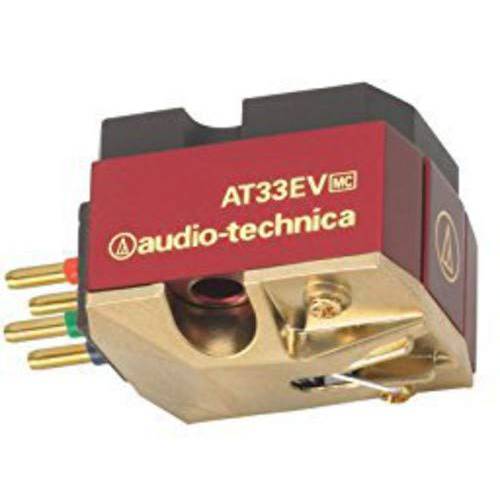 Audio-Technica AT33EV Elliptical 투명 이중 움직이는 Coil 턴테이블 카트리지