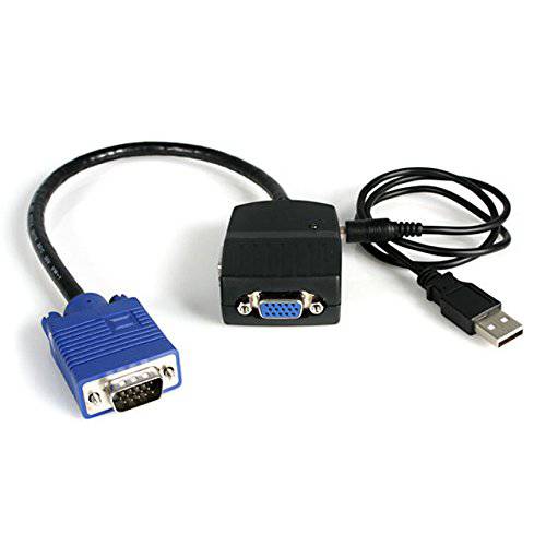 brandnameeng.com 2 Port VGA 영상 분배기 - USB 강화 - 2048x1536 - VGA 영상 모니터 분배기 이중 Port (ST122LE)