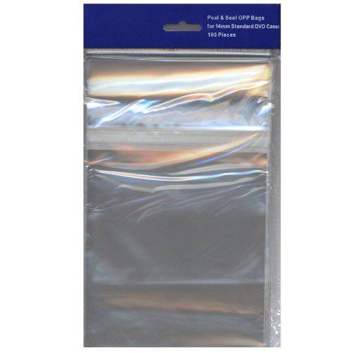 500 OPP Plastic 백 호환 스탠다드 14mm DVD 케이스 (Standard DVD 케이스 Plastic Wrap)