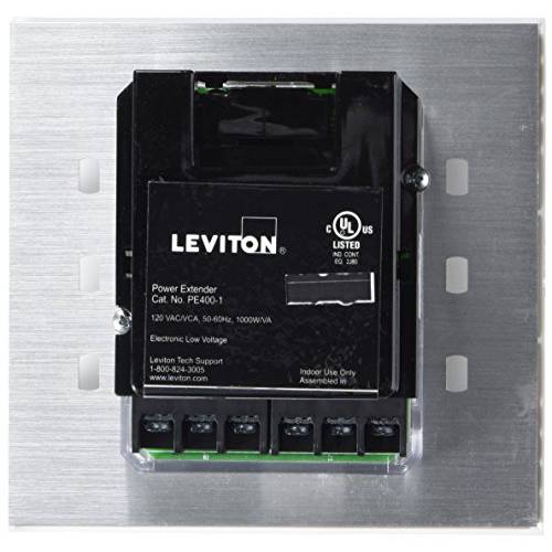 Leviton PE400-10W 파워 연장 Electronic 로우 전압,볼트 and Incandescent, 1000 VA At 120VAC 50/ 60Hz 디밍 조절
