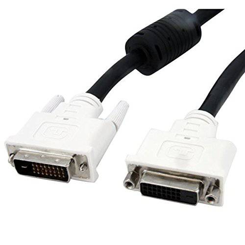 brandnameeng.com DVI 연장 케이블 - 6 ft - 남성 to Female 케이블 - 2560x1600 - DVI-D 케이블 - 컴퓨터 모니터 케이블 - DVI 코드 - 비디오 케이블 ( DVIDDMF6), 블랙