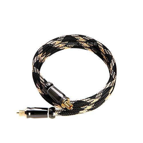 1.5FT Toslink 디지털 Optical Fiber 오디오 케이블 (Male to Male), S/ PDIF, DTS, Dolby, PCM,  가정용 Theater/ 홈 오디오 (1.5FT)