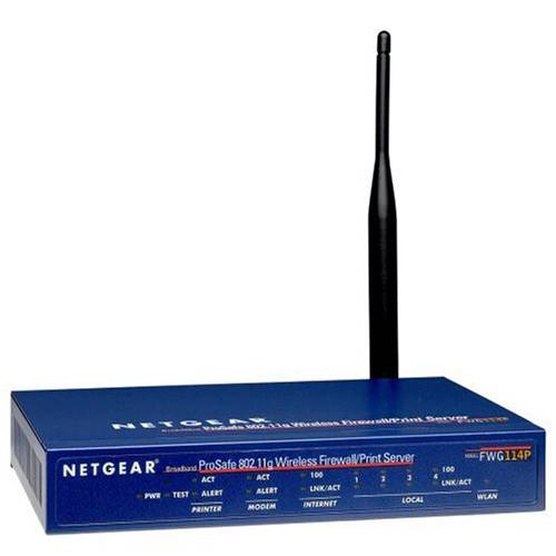NETGEAR FWG114P ProSafe 802.11g 무선 VPN 방화벽 4-Port 10/ 100 Switch with USB 서버