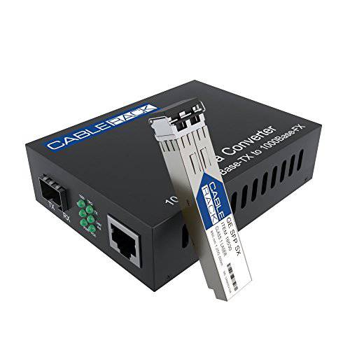 기가비트 Media 컨버터 LC Multi-Mode Fiber Media Converter, up to 550m, 10/ 100/ 1000Base-Tx to 1000Base-SX (SX 트랜시버 Included) by CableRack